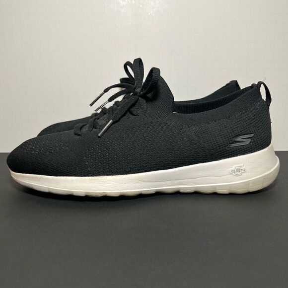 Womens SKECHERS Go Walk Joy Fresh View Black Walking Shoes / Size 10 - Picture 3 of 8